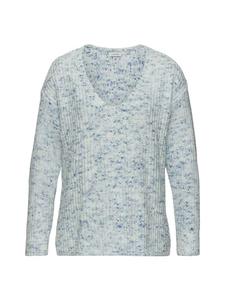 Свитер с V-образным вырезом синего и кремового цветов Buffalo
