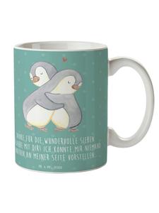 Кружка на 7-ю годовщину свадьбы (медная свадьба) с надписью На морском бризе Mr. & Mrs. Panda