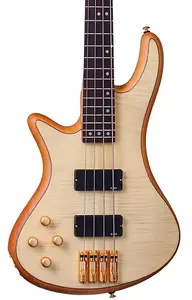 Электрический бас-гитара Schecter Stiletto Custom-4. Левосторонняя, натуральный сатин