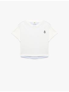 ФУТБОЛКА SS цвета экрю KOTON