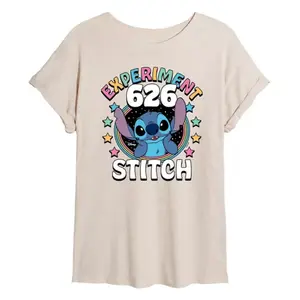 Футболка большого размера «Эксперимент 626 для детей младшего возраста Лило и Стич» Disney, бежевый