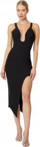 Платье BCBGMAXAZRIA Halter Dress with High Slit, Black