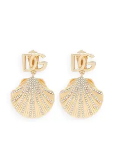 Серьги-клипсы с логотипом DG DOLCE & GABBANA, золотой