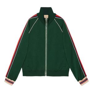 Куртка gg jacquard jersey zip jacket 'green' Gucci, зеленый