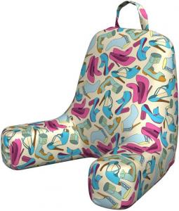 Наволочка для подушки для чтения Ambesonne Fashion, красочный женский рисунок с повторяющимся узором в виде женской обуви, мягкая набивная наволочка для кровати, маленький размер, разноцветная., Multicolor