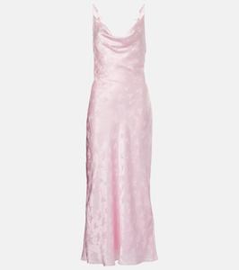 Свадебное платье миди из шелкового атласа Rotate, Blushing Bride