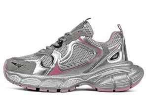 Кроссовки женские толстые низкие Craftsman Gang, серебряный