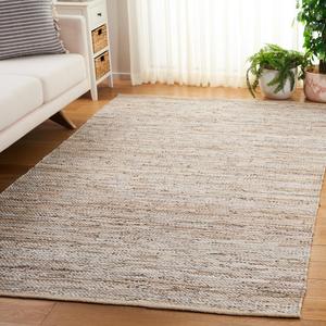 Ковер SAFAVIEH, 153 x 244 см, Vintage Leather Collection, Beige, ручной работы из кожи, идеально подходит для помещений с высокой проходимостью в гостиной, спальне (VTL105B)