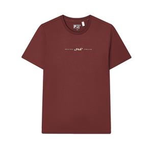 Футболка мужская терракотово-красная коричневая FILA