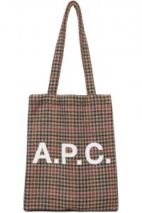 A.P.C. Бежевая сумка-тоут Lou