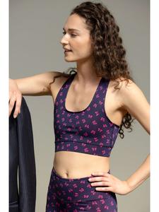 Спортивный бюстгальтер темно-синего цвета Hey Honey