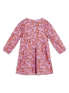 Платье с логотипом Stella McCartney Kids, розовый