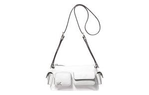 MICHAEL KORS Кожаная сумка через плечо маленькая женская белая