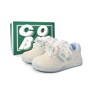 Cobx Легкие износостойкие и нескользящие низкие кроссовки для скейтбординга Cob, женские, желто-синие