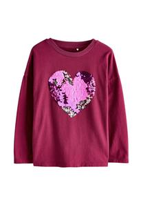 Топ Next REGULAR FIT -SEQUIN , Burgundy Red Heart/Red