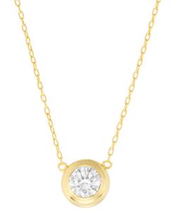 Кулон-подвеска в оправе с кубическим цирконием Macy's, Gold