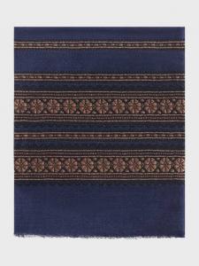 Шерстяной шарф Renata с цветочной вышивкой Gerard Darel, Navy