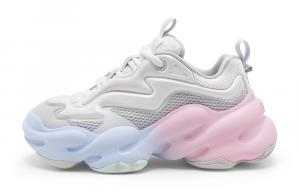 Кроссовки женские низкие бело-розово-голубые STARTER