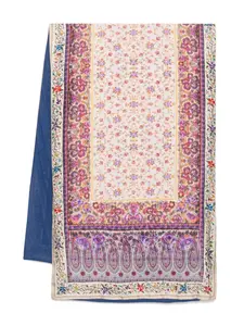 Шарф Aloesta с принтом пейсли Pierre-Louis Mascia, фиолетовый