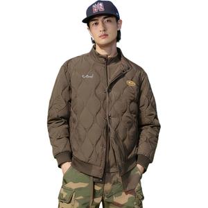 Пуховик Unisex Stand Collar утепленный бейсбольный пуховик VanCamel, coffee