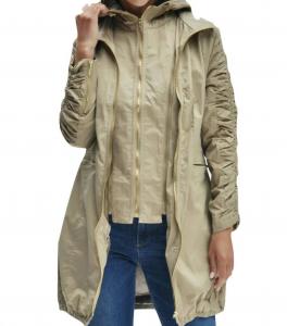 Елена Длинная куртка цвета хаки Ciao-Milano