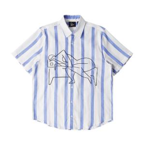 Рубашка Parra Sleep Now Short-Sleeve Shirt 'Blue', синий