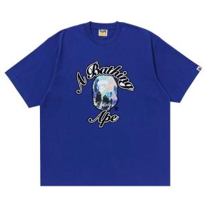 Футболка BAPE Forbidden Zone Ape Head Tee, Blue