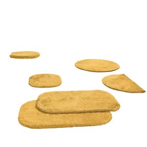 Коврик для ванной Erwin Müller Duschvorlage halbrund Kefalonia, желтый