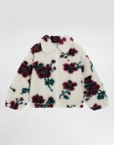 Куртка из искусственного меха с цветочным принтом Dolce&Gabbana, мультиколор