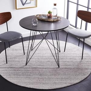 Ковер SAFAVIEH, 183 x 183 см, Mirage Collection, круглый, Grey & Ivory, ручной работы, идеален для помещений с высокой проходимостью в гостиной, спальне (MIR425F)