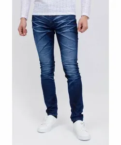 Бритьё морщин, узкие джинсы Tornado Mart, цвет Navy