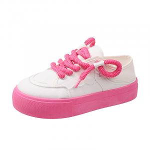 Alxnan Женские низкие скейтерские кеды розово-красные, цвет Rose Red