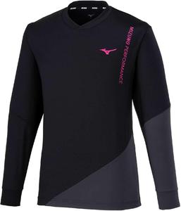 Легкая толстовка для тенниса MIZUNO, влагоотводящая, быстросохнущая, удобная для движений, унисекс, для взрослых, 62MCB511, черный