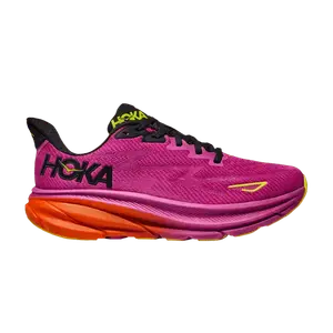 Кроссовки HOKA Clifton 9 Fuchsia Black, фиолетовый