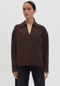 Блуза someday. WIDE FIT SUBTLE TEXTURE PASSFORM, Dark Espresso/Brown