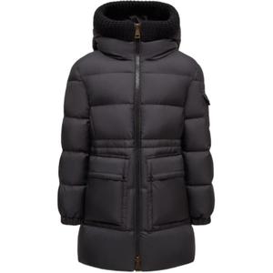 Пуховик Irma с капюшоном детский Moncler, черный