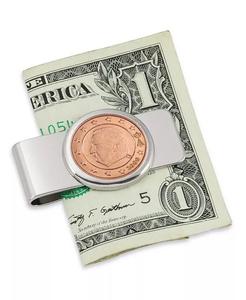 Мужской зажим для монет евро в размере пяти центов с королем Бельгии Альбертом II American Coin Treasures