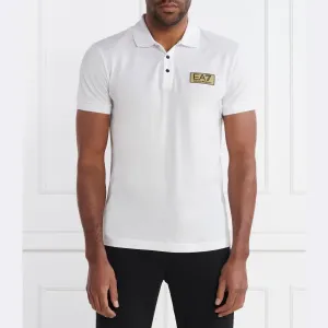 Рубашка поло стандартного кроя Ea7, белый