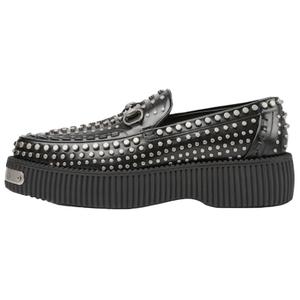 GUCCI Horsebit кожаные лоферы 53 см мужские черные