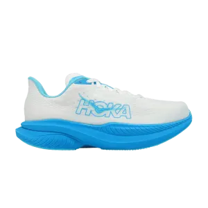 Кроссовки HOKA Mach 6 Wide, White Skyward Blue
