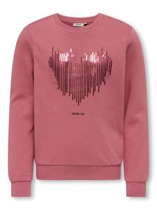 Толстовка KOGBELINDA LIFE L/S REG GLITTER SWT в цвете розовое вино KIDS ONLY