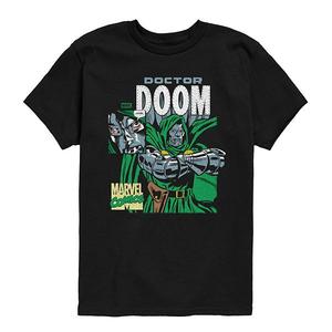 Футболка с принтом Doctor Doom для мальчиков 8-20 Marvel, Black