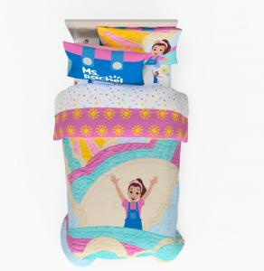 Комплект постельного белья Twin, Ms. Rachel Educational Adventures, 4 предмета, Super Soft Microfiber Franco