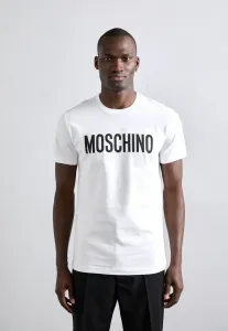Футболка с фирменным принтом Moschino, Multi White