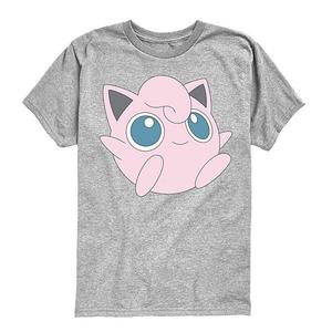 Футболка с принтом Pokémon Jigglypuff для мальчиков 8-20 Licensed Character, Athletic Heather