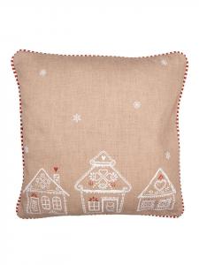 Clayre & Eef Чехол для подушки бежевого цвета - (Д)40 x (Ш)40 см