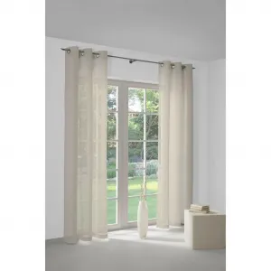 Штора Sunday с люверсами, 1 шт. Wirth, бежевый