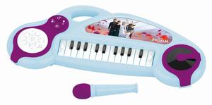 Lexibook, забавные электронные клавиатуры Disney Frozen с микрофоном, 22 клавиши K704Fz