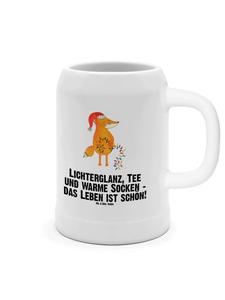 Пивная кружка "Лиса, Рождество" с надписью на белом фоне Mr. & Mrs. Panda