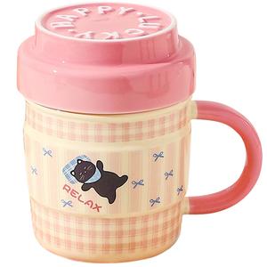 Кружка KAWASIMAYA, черный/розовый